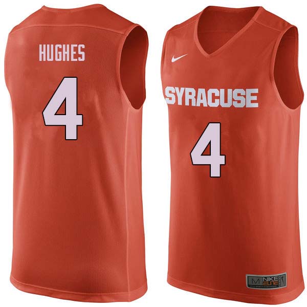 Men #4 Elijah Hughes Syracuse Orange College Basketball Jerseys Sale-Orange